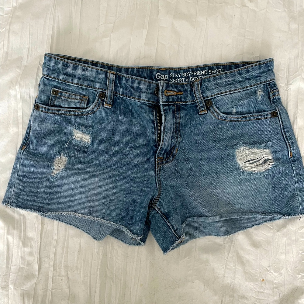 Gap boyfriend denim shorts. Size 0